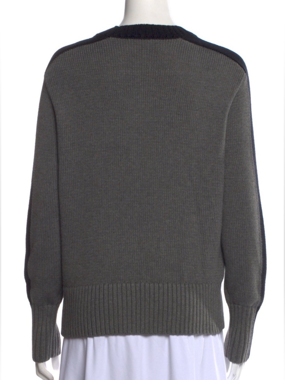 $298 Alp N Rock ANR+ Grey and Black Colorblock Organic Cotton Sweater Size XL - Picture 6 of 8